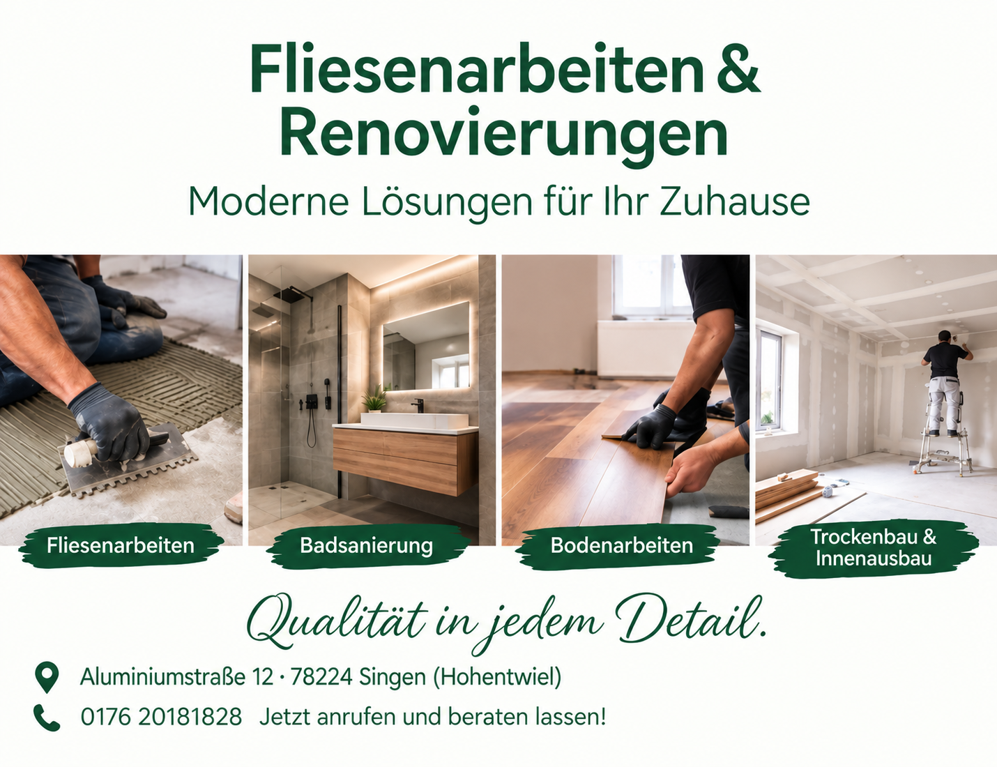 Frisch renoviertes Wohnzimmer mit neuen Oberflächen